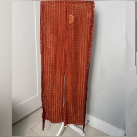 Camila Coelho Kira Pants in Rust / Size XS - Picture 3 of 9